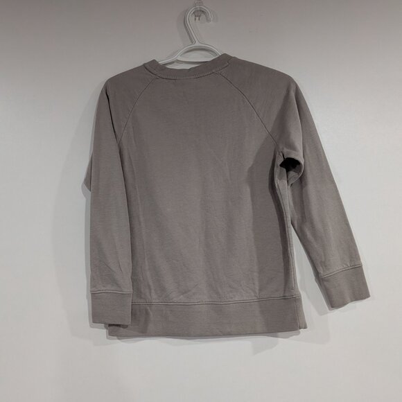 Patagonia Logo Crew Neck Sweatshirt Light Grey Size Large - Picture 3 of 5